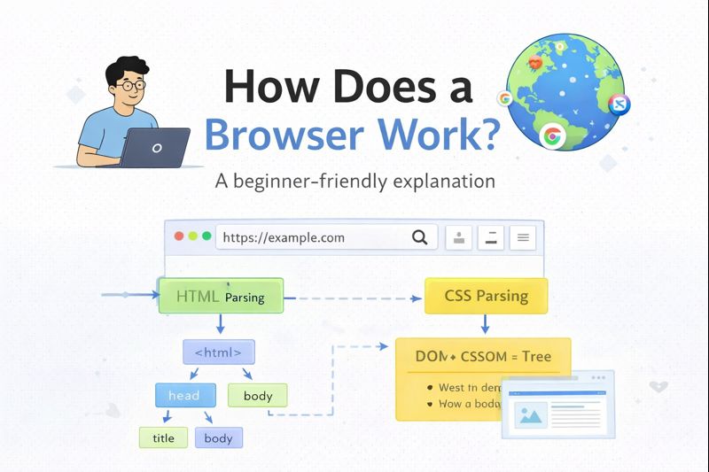 How a Browser Works: From URL to Pixels on Your Screen