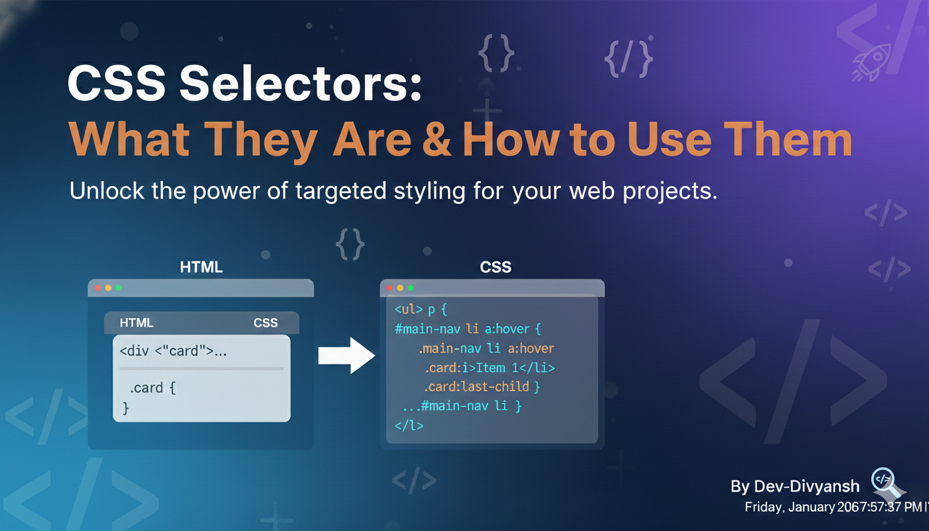 CSS selectors : What they are and How to Use them...
