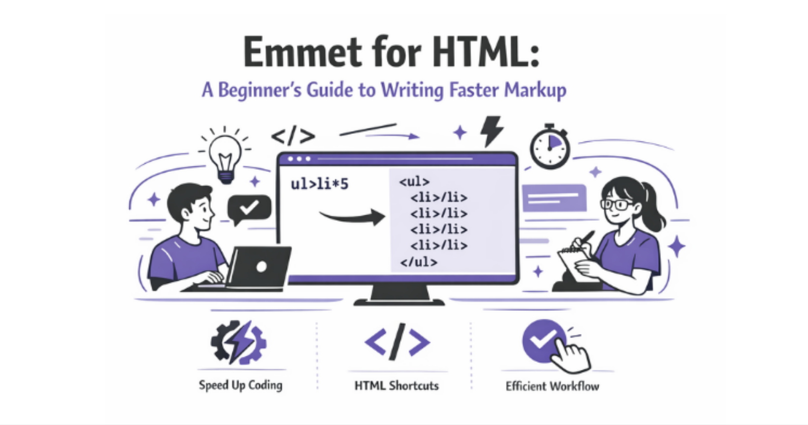 Emmet for HTML: A Beginner’s Guide to Writing Faster Markup