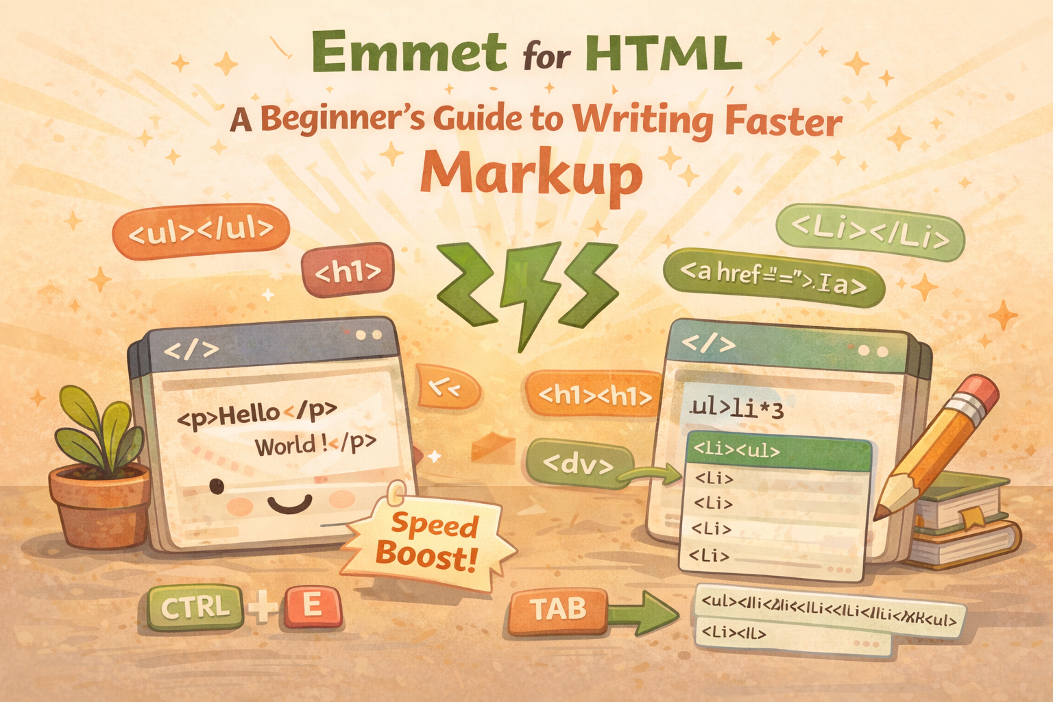 Emmet for HTML: A Beginner’s Guide to Writing Faster Markup