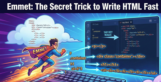 Emmet for HTML: A Beginner’s Guide to Writing Faster Markup