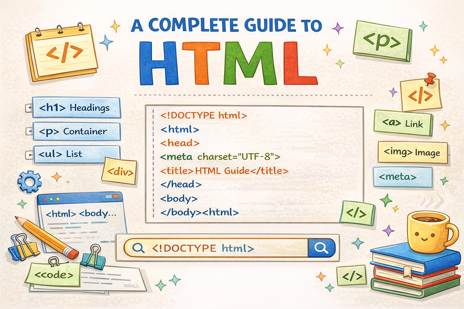 A Complete Guide to HTML Tags and Elements