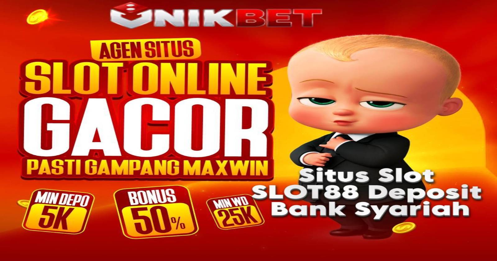 UNIKBET » Link Agen Slot SLOT88 Deposit Bank Syariah