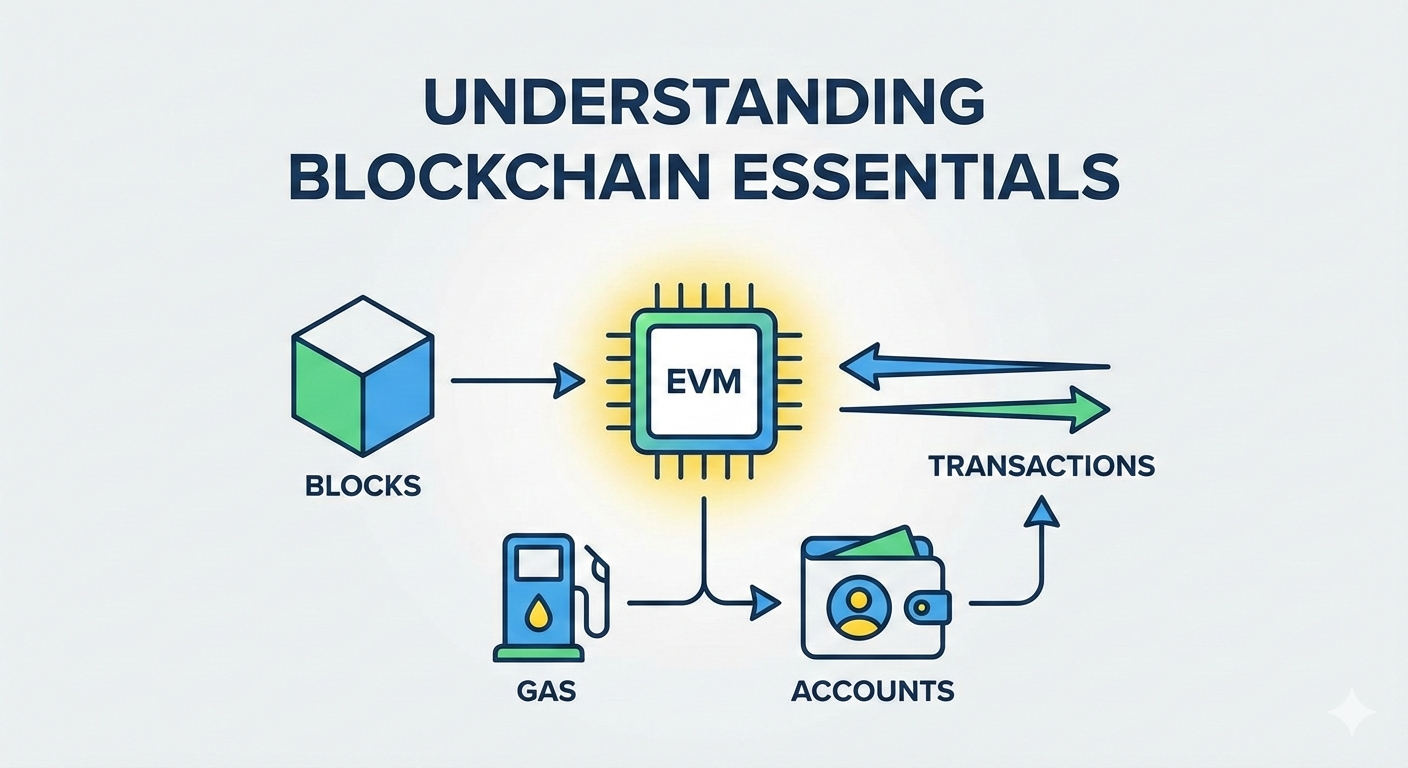 A Simple Guide to EVM, Blocks, Gas, Accounts, and Transactions