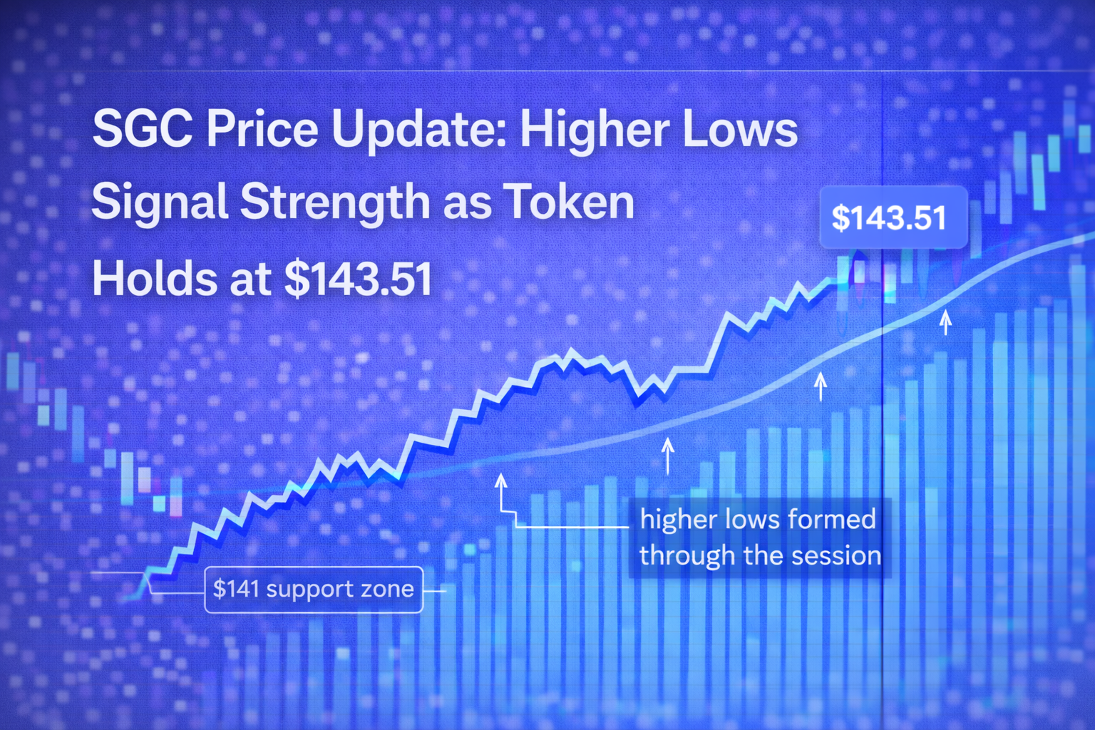 SGC Price Update: Higher Lows Signal Strength as Token Holds at $143.51