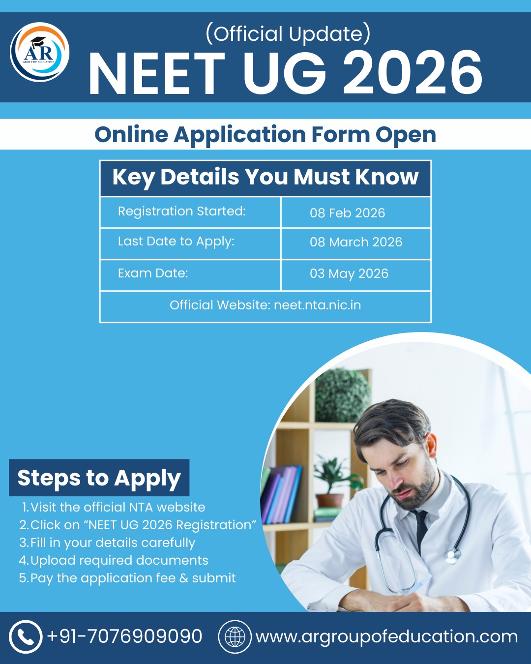 NEET UG 2026 Official Notice Released – Complete Guide to Application Form, Dates, Eligibility, and How to Apply