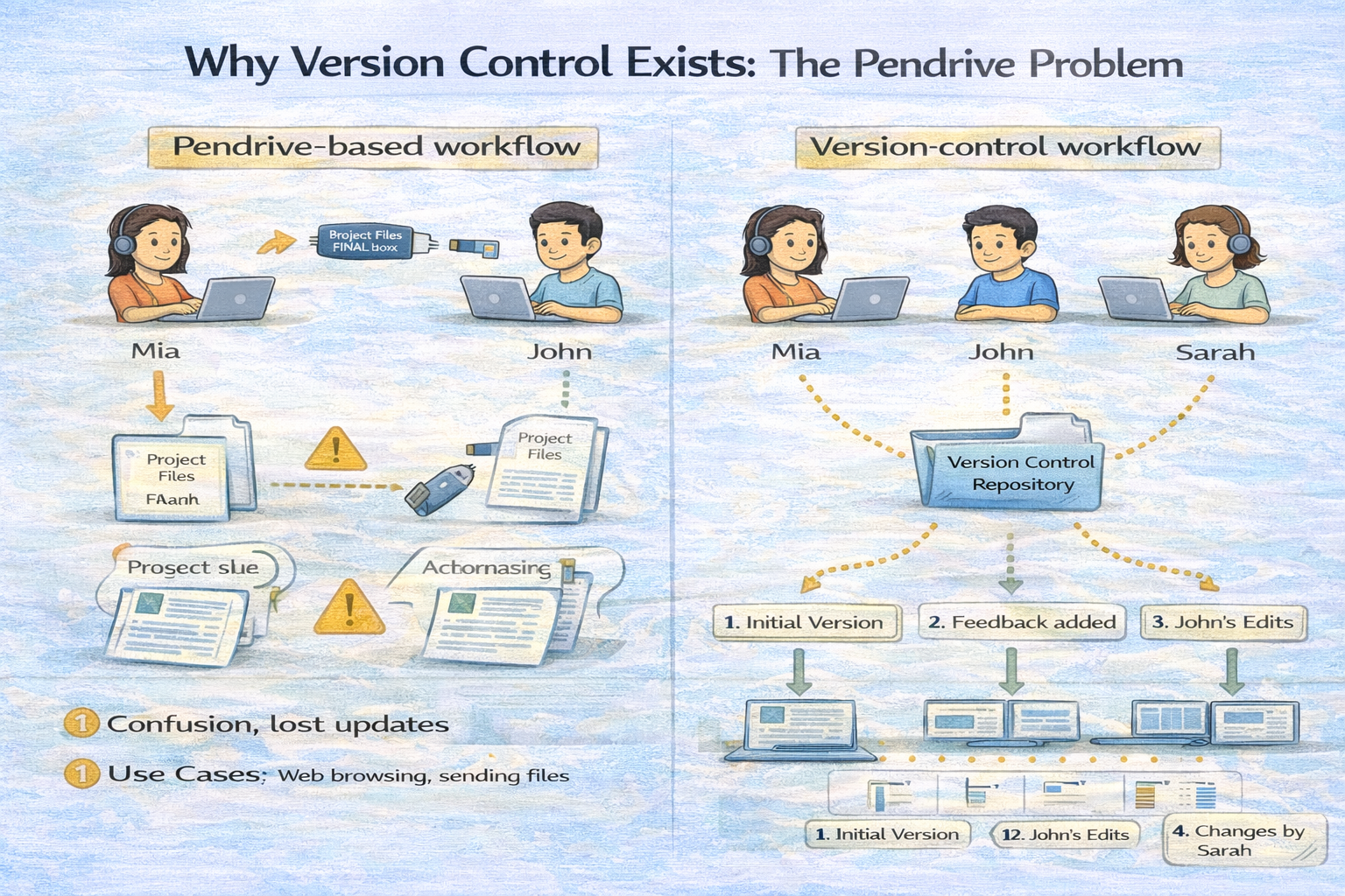 Why Version Control Exists: The Pendrive Problem