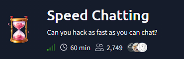 💬 Speed Chatting – TryHackMe Walkthrough