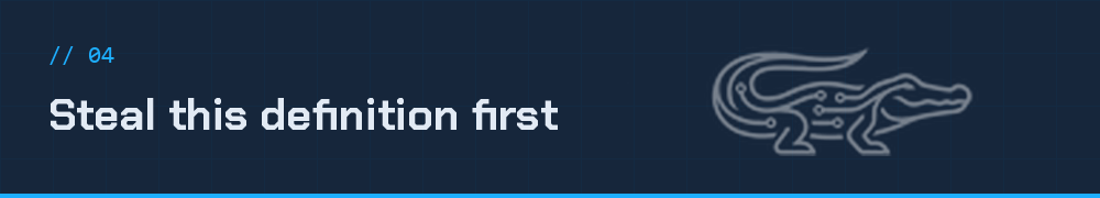 Steal this definition first