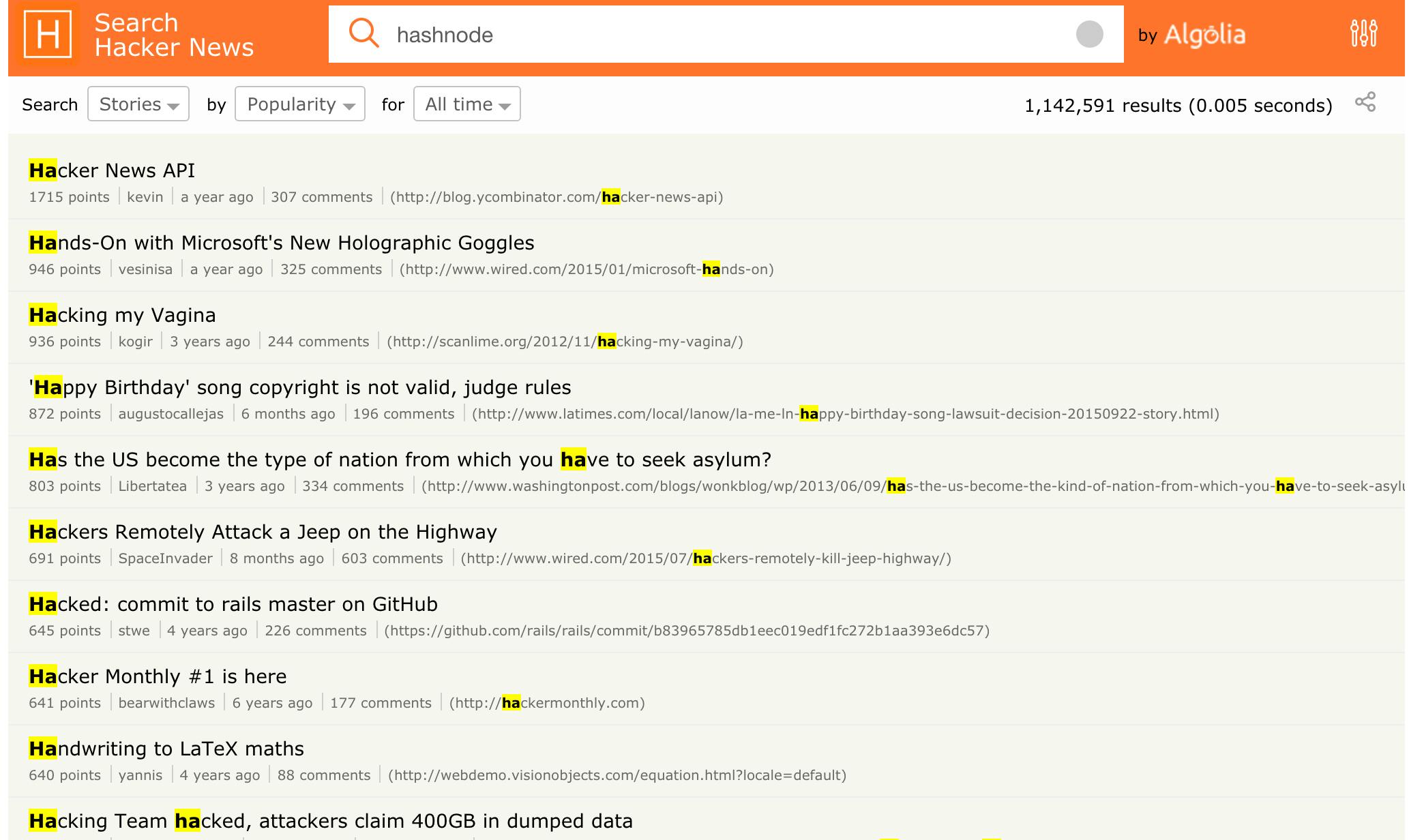 Hacker News Demonstration