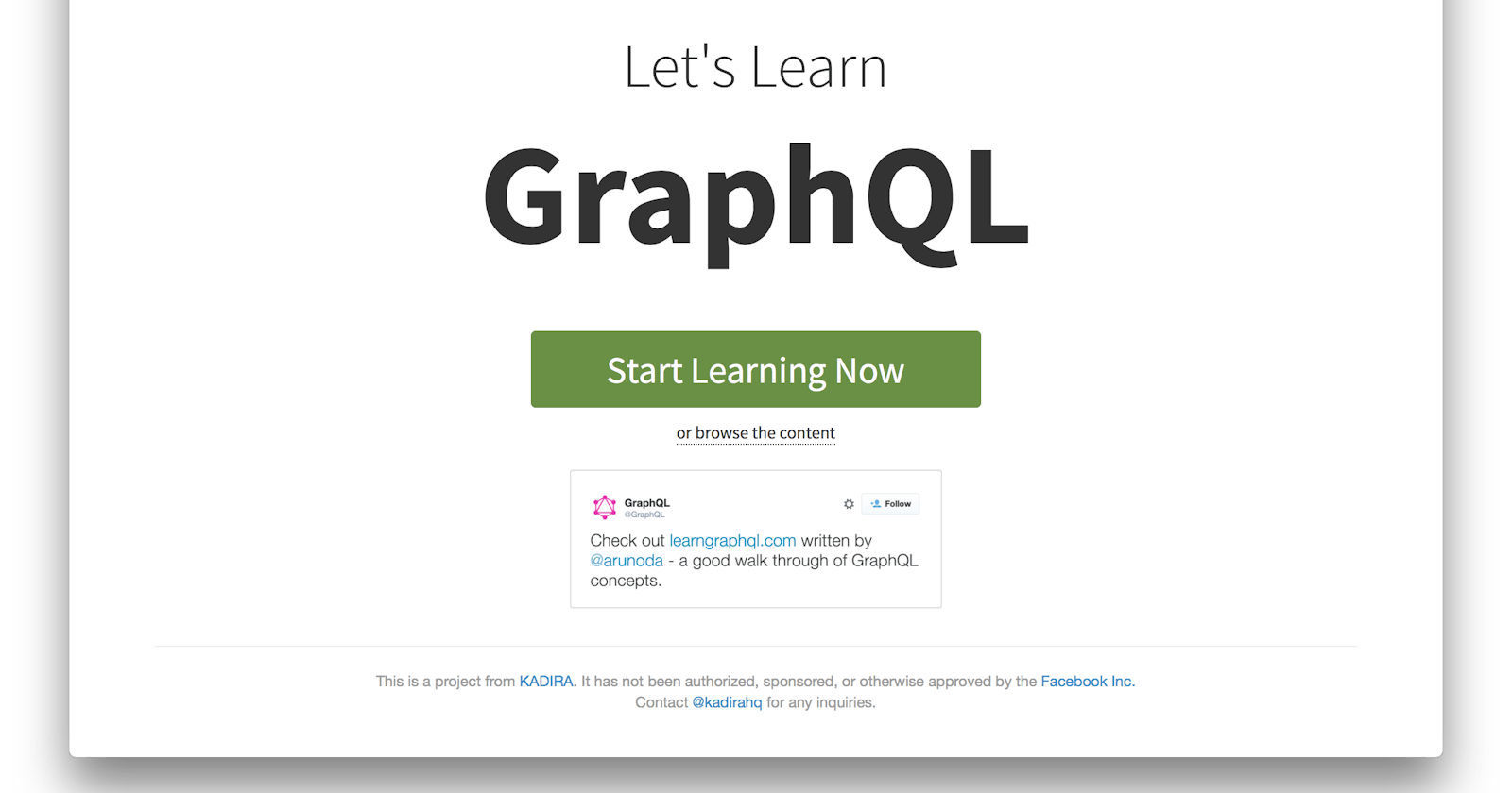 Learn GraphQL Today