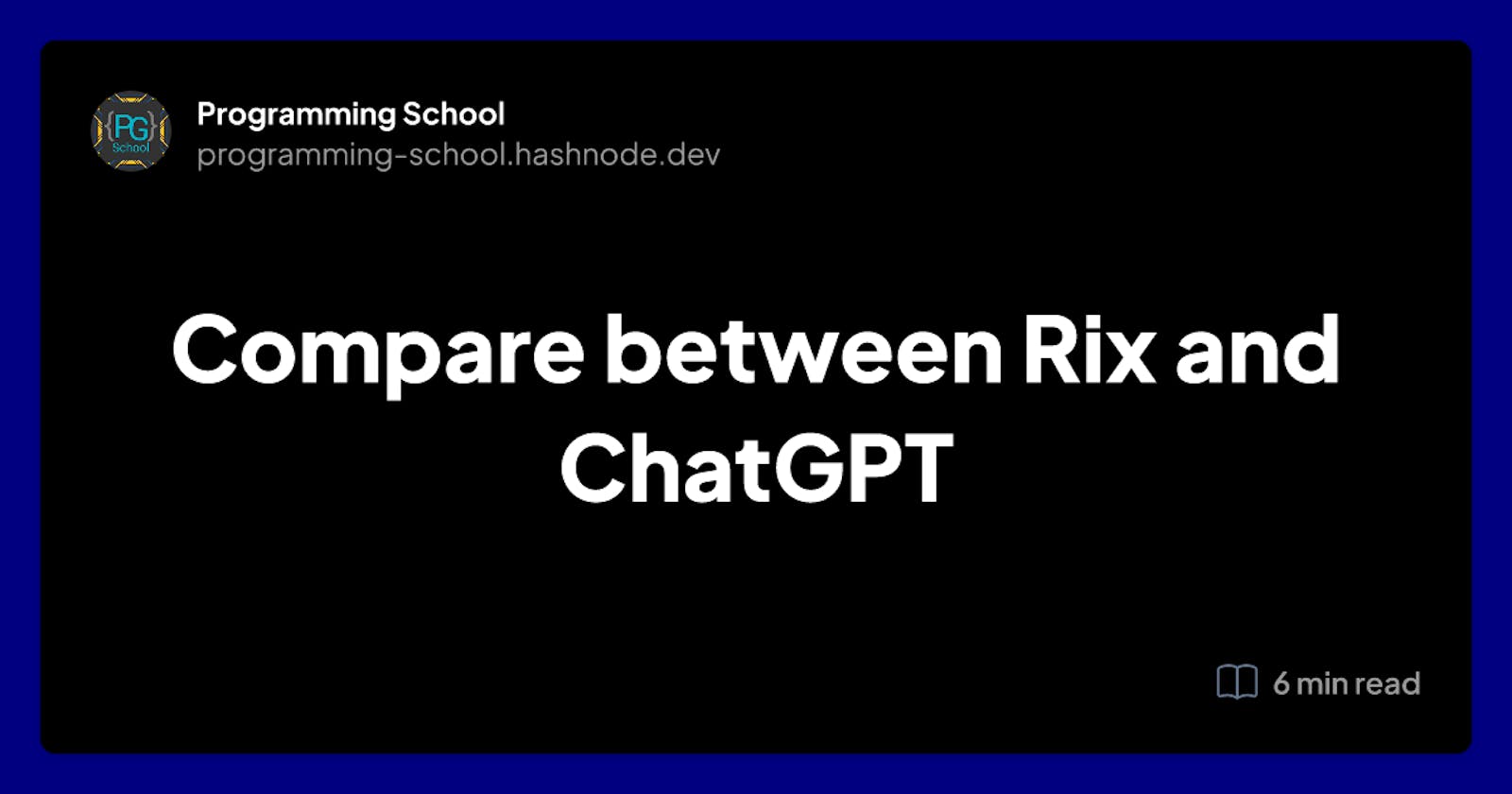 Compare between Rix and ChatGPT