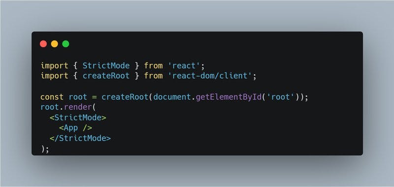 Using StrictMode in React.