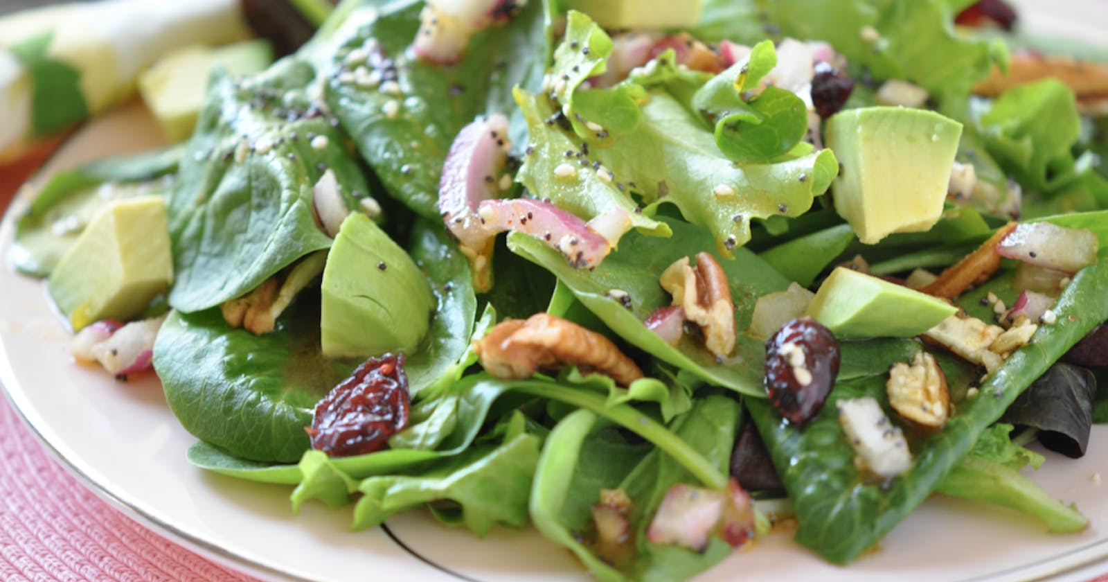 Holiday Side Solutions – Cranberry Avocado Mixed Green Salad