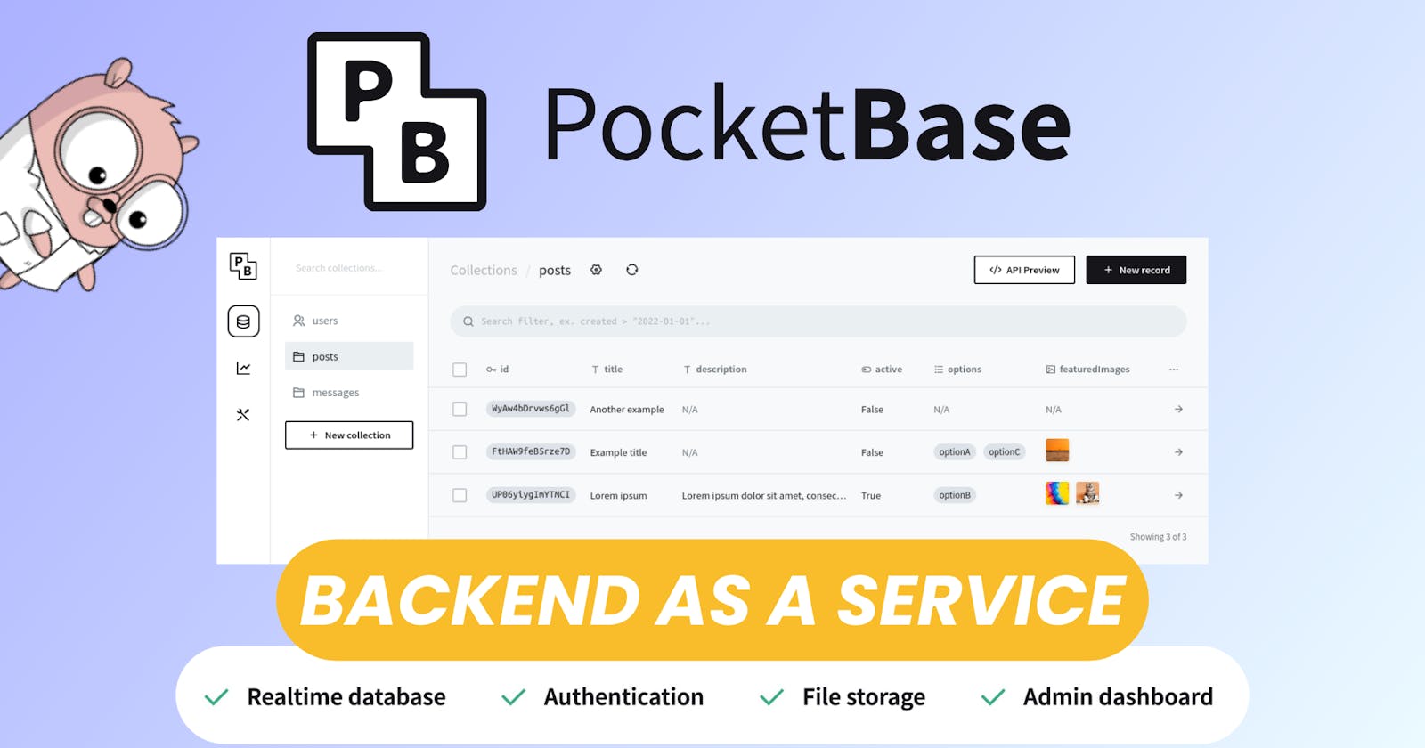 PocketBase: Free Open Source Backend as a Service Platform