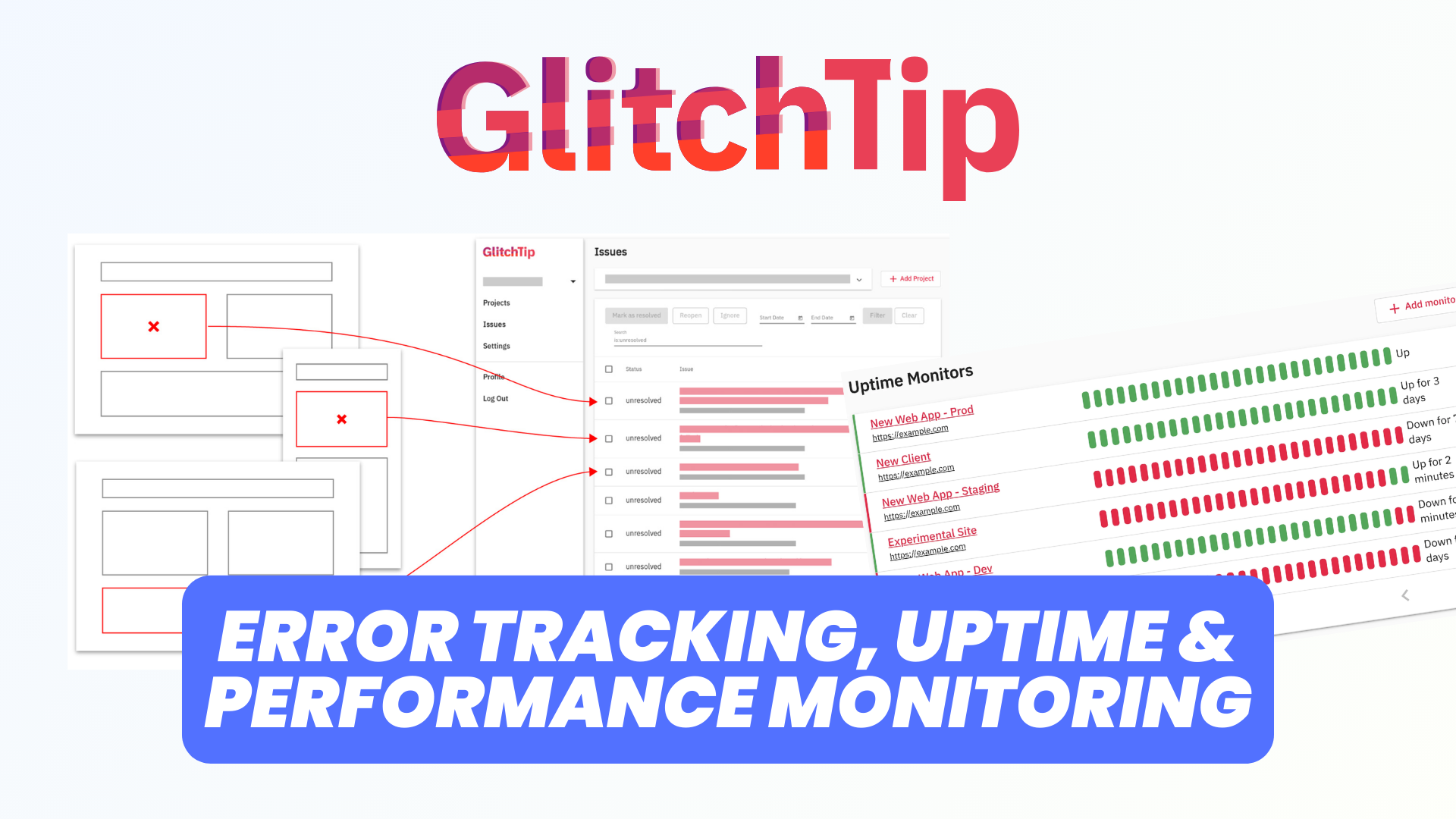 GlitchTip: Free open-source error tracking, uptime and performance monitoring