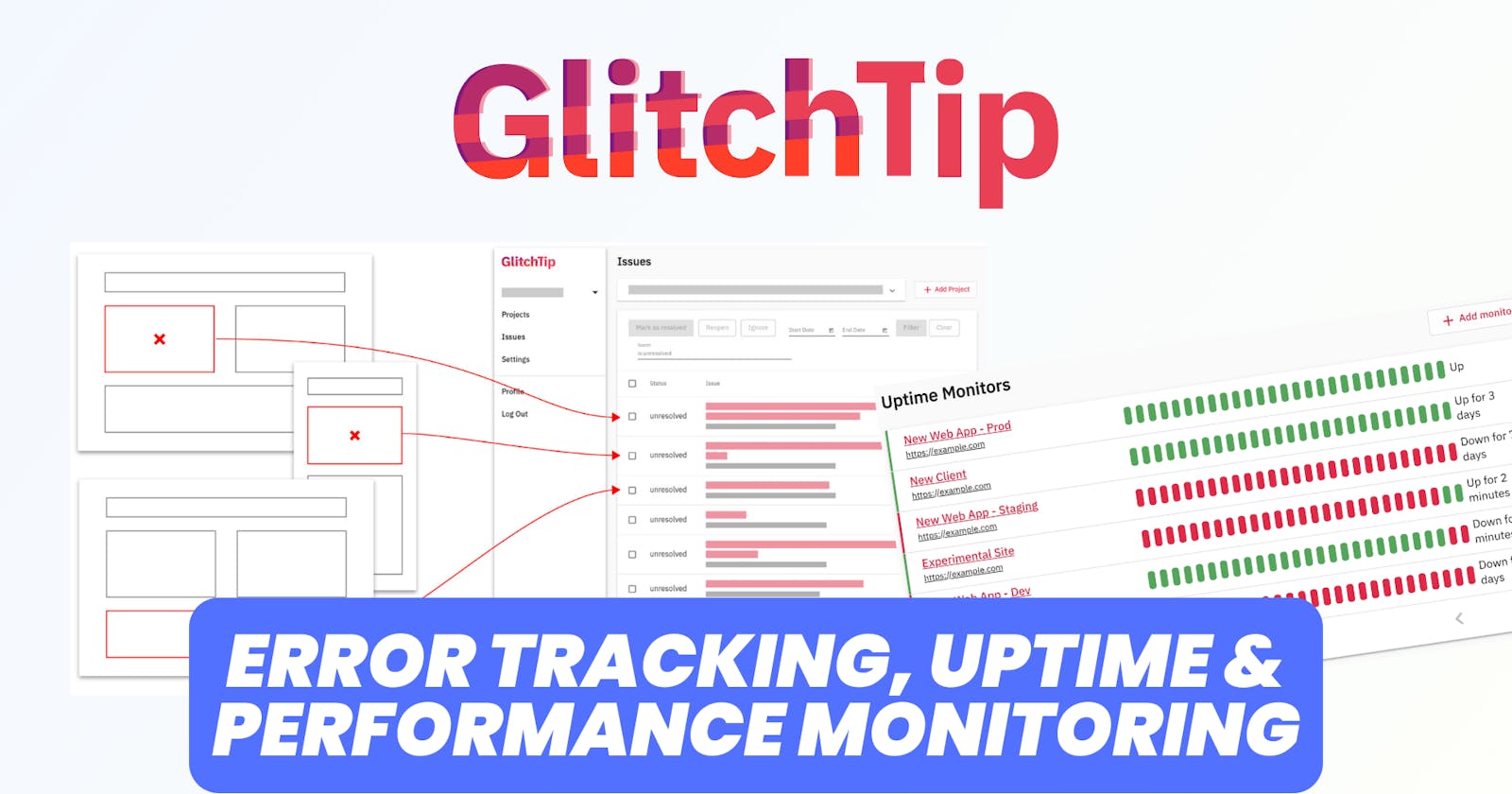 GlitchTip: Free open-source error tracking, uptime and performance monitoring
