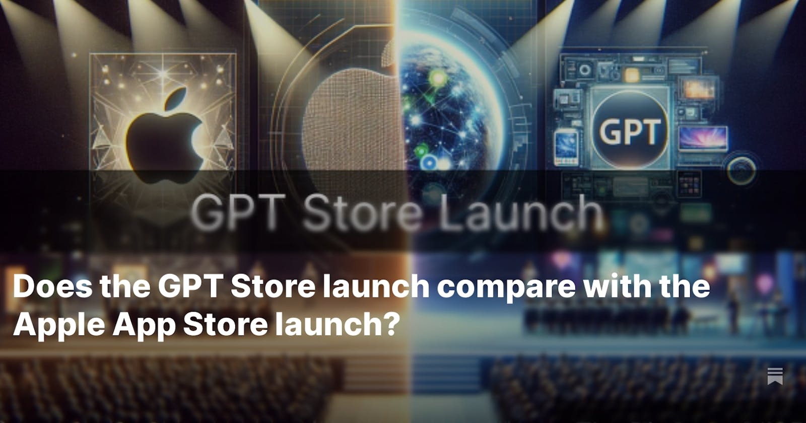 Does the GPT Store launch compare with the Apple App Store launch?