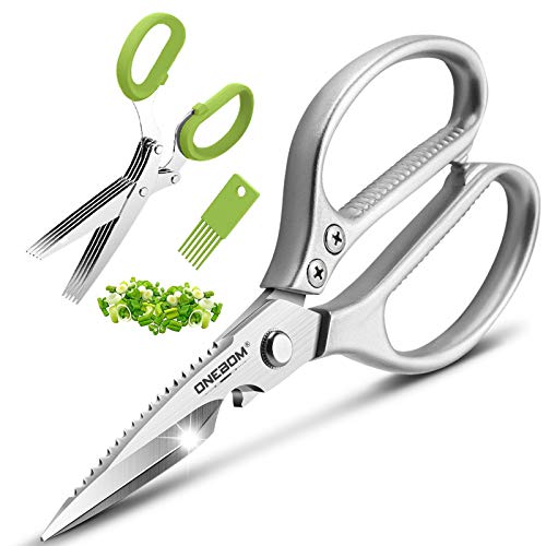 Kitchen Shears 2 Pack, Multi Function Kitchen Scissors