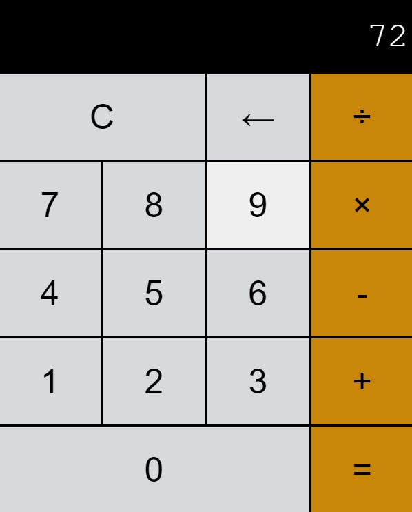 iOS calculator