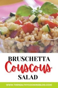 Bruschetta Couscous Salad pinterest