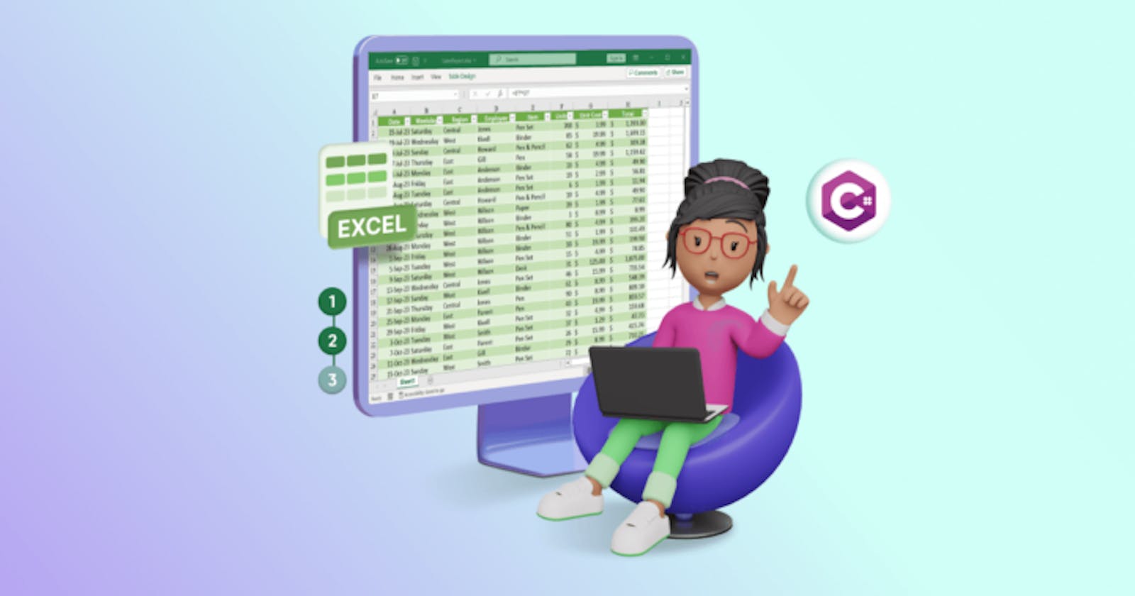 Create Excel Table in Just 3 Steps Using C#