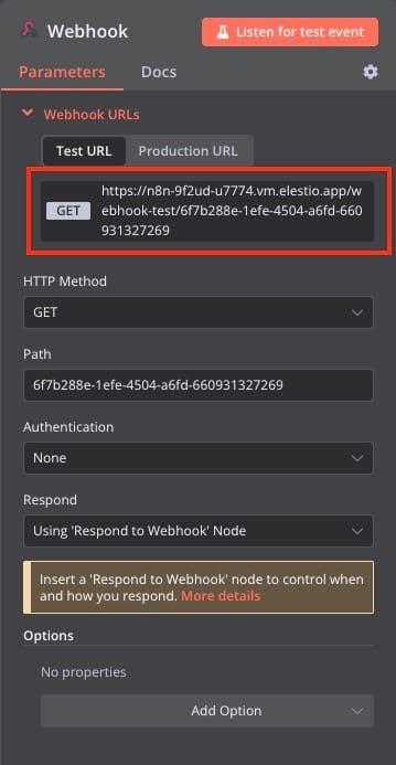 N8N: API Endpoint for GET method