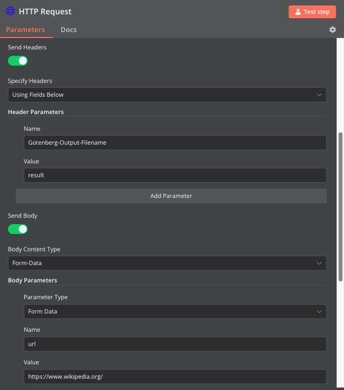 Generating PDFs with N8N using Gotenberg