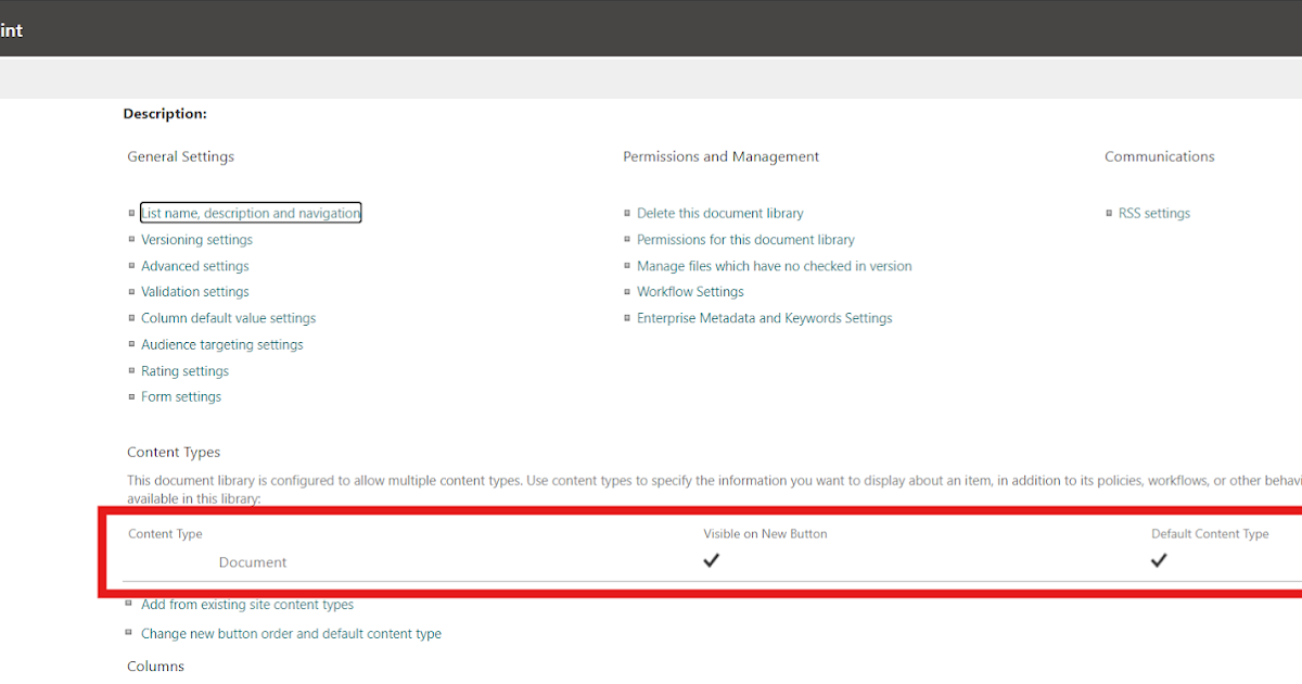 Step-by-Step Guide to Adding a Custom Content Type in SharePoint Library
