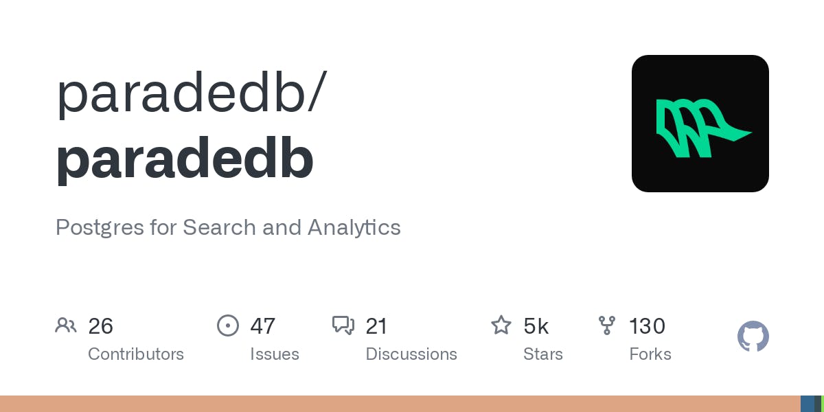 ParadeDB: Use the power of Postgres DB for your real-time search and data analytics (and more)