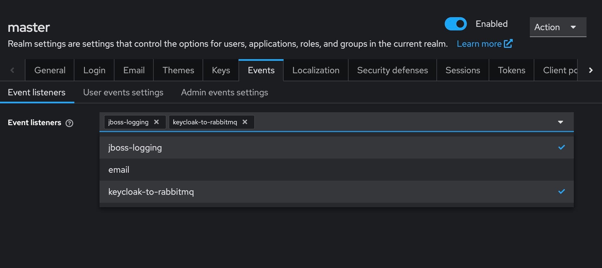 Publish Keycloak Events to RabbitMQ