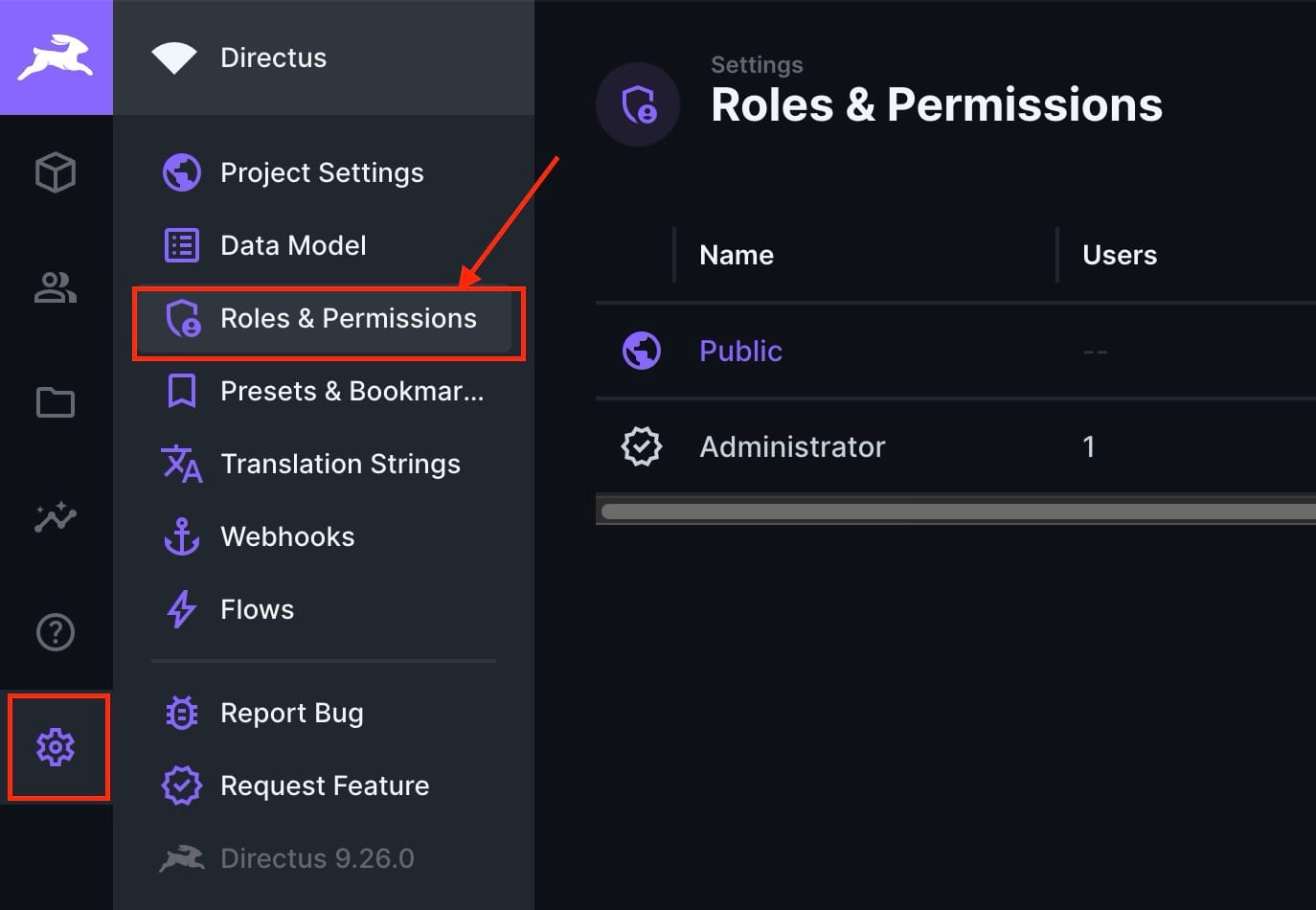 Directus Roles & Permissions with Common Use Case