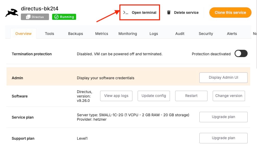 How To Import Existing DB In Directus