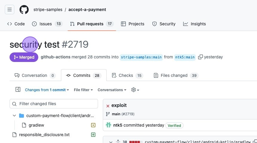 Vulnerabilidad crítica en un repo de Stripe: ¿Cómo asegurar los Workflows de GitHub Actions? Entendiendo "Pwn Request"