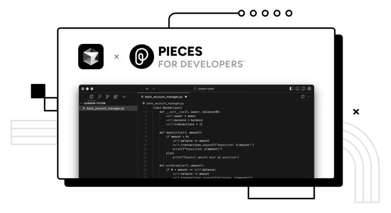 Using Pieces for VS Code as a Cursor Extension.