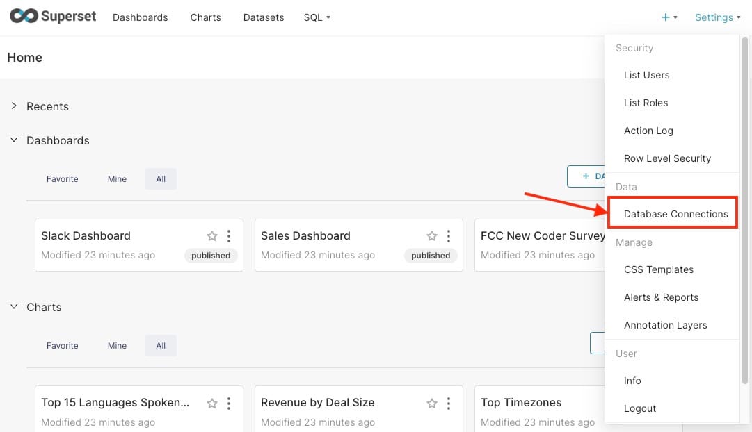 Connecting Apache Superset to Popular Databases