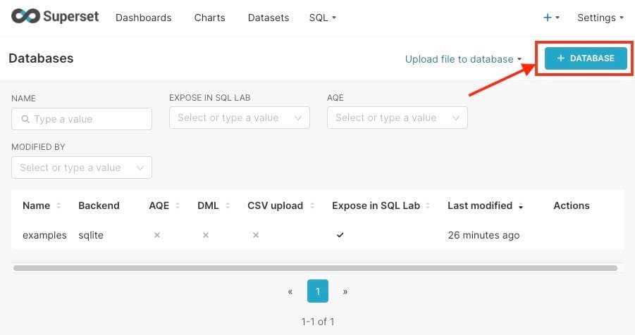 Connecting Apache Superset to Popular Databases