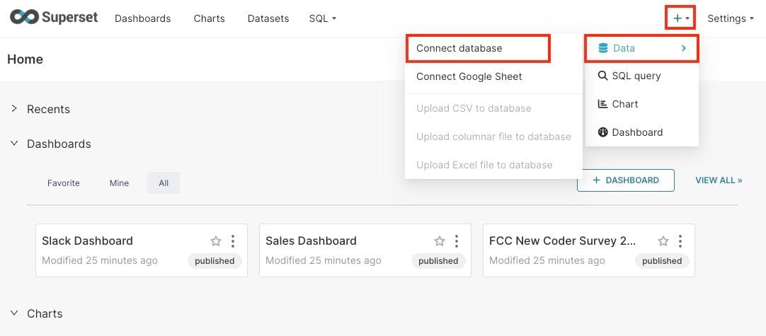 Connecting Apache Superset to Popular Databases