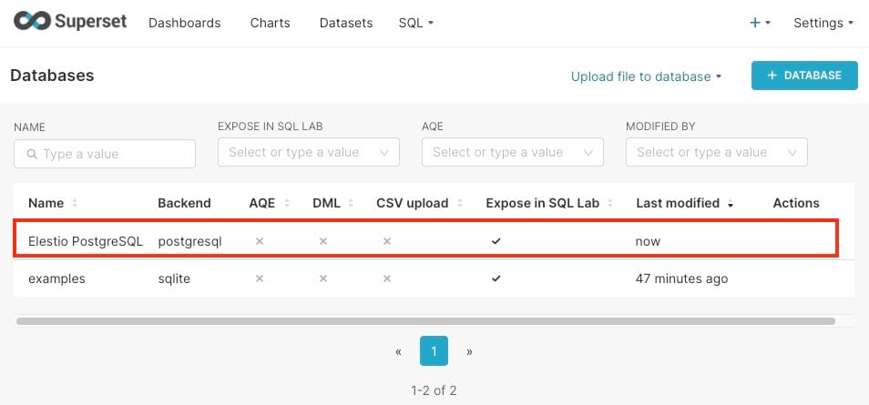 Connecting Apache Superset to Popular Databases