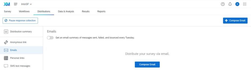 Step12 Distribution Tab in Qualtrics View