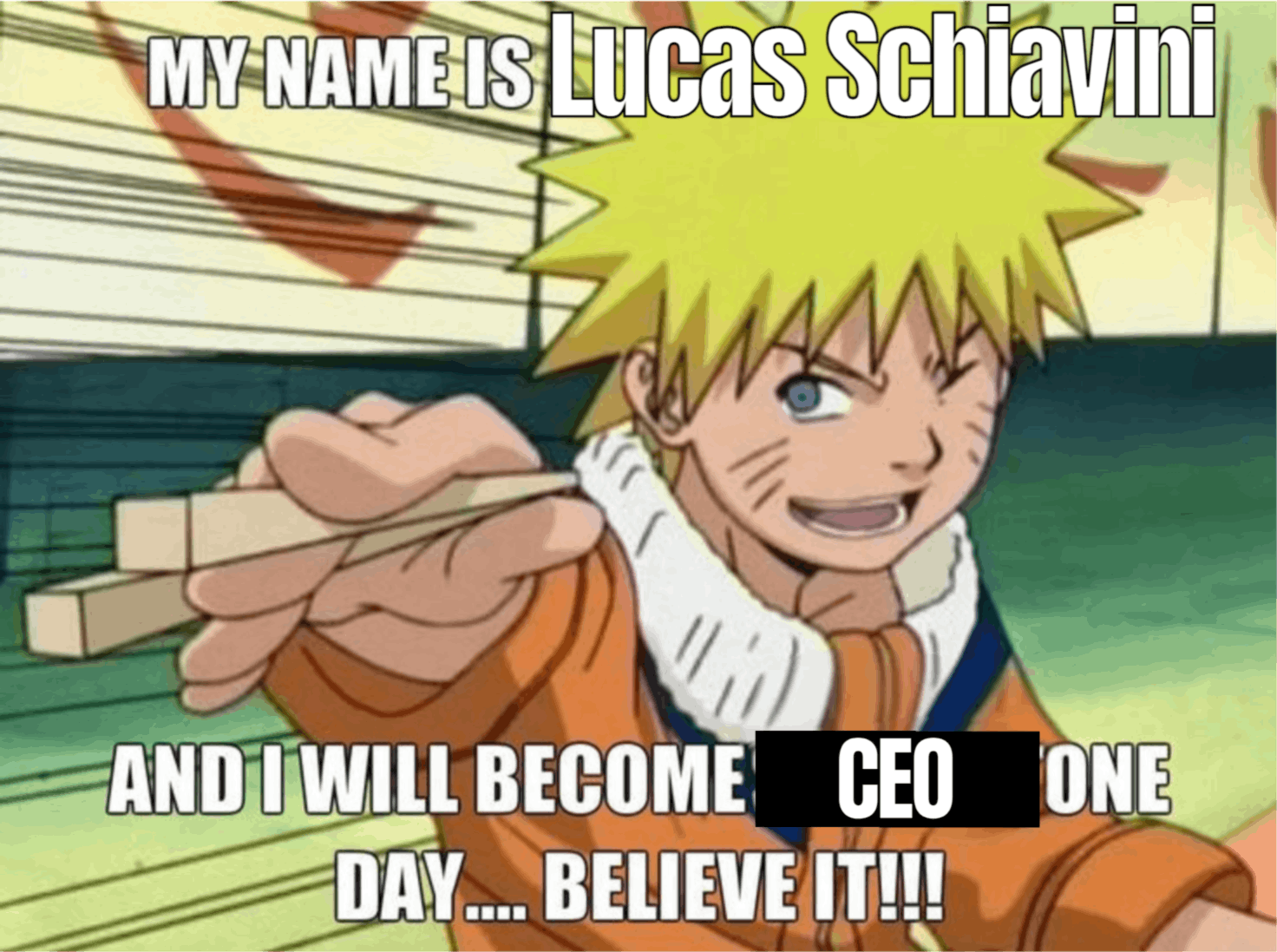 Hi, I'm Lucas Schiavini, and I want to be a CEO of a Silicon Valley company.