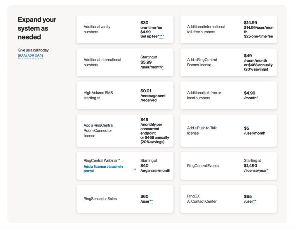 RingCentral Expand Plan