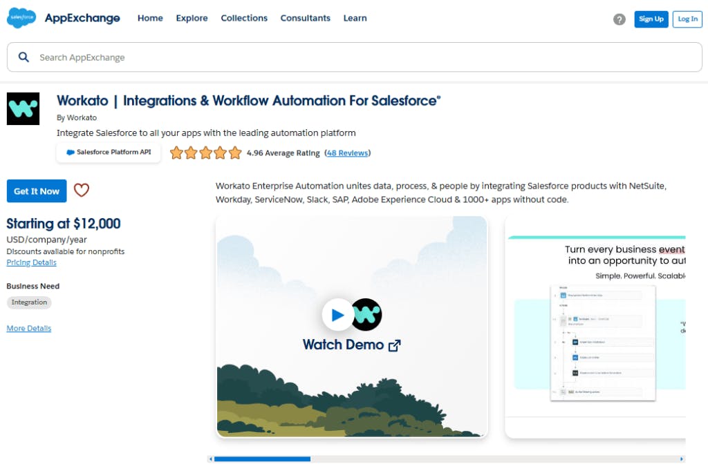 Workato in AppExchange