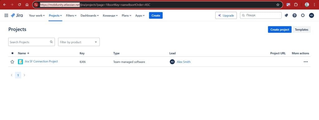 Jira Account with Link