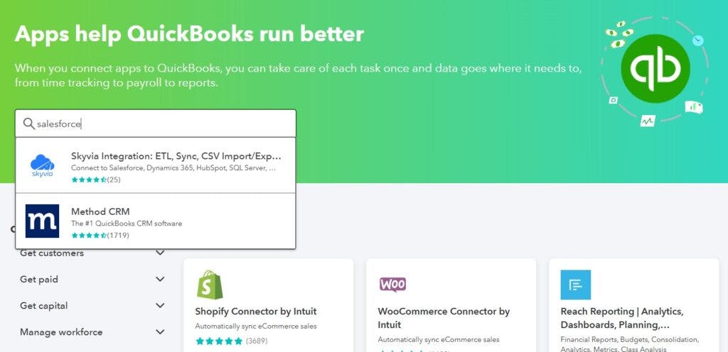 Quickbooks Apps for Salesforce