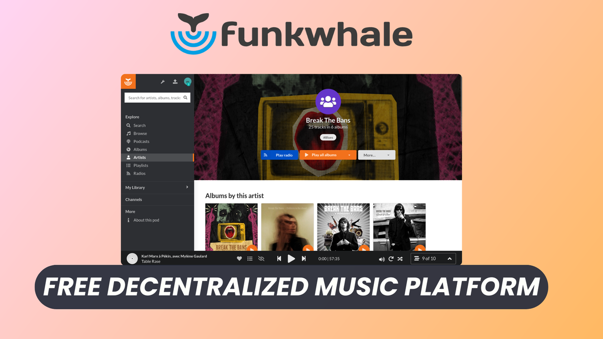 FunkWhale: Free Open-source Decentralized Music Platform