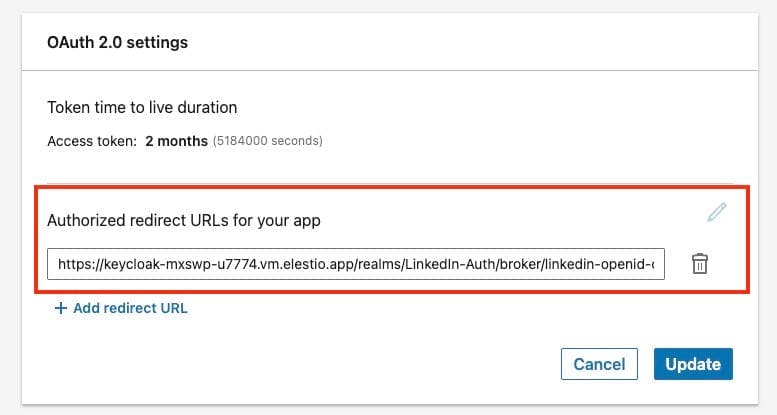 Setting up Sign in with LinkedIn using Keycloak