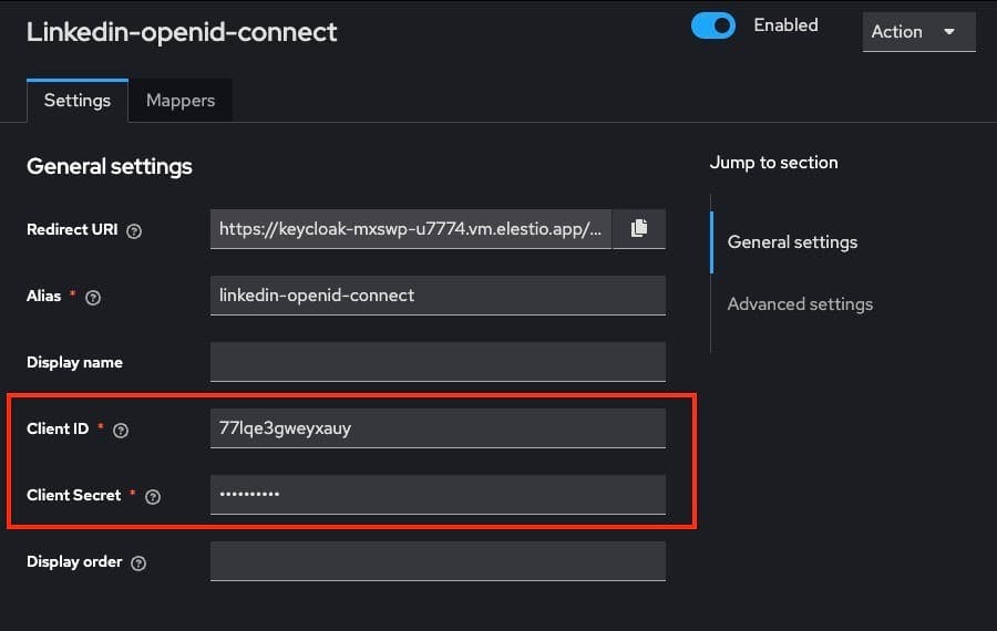 Setting up Sign in with LinkedIn using Keycloak
