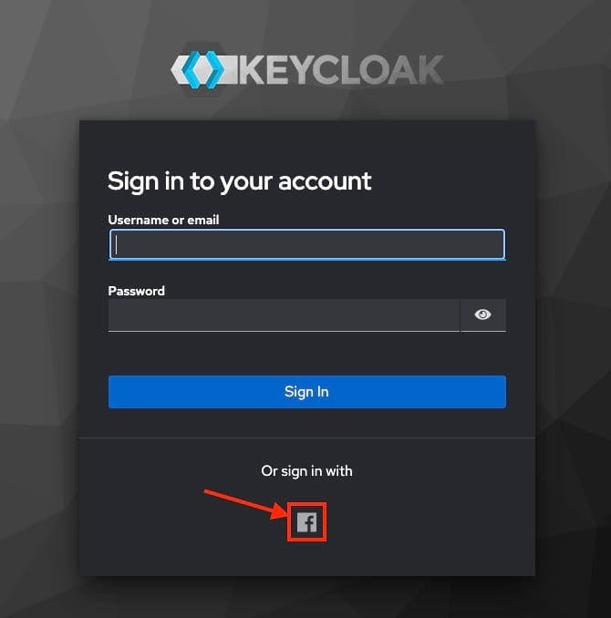 Setting up Sign in with Facebook using Keycloak