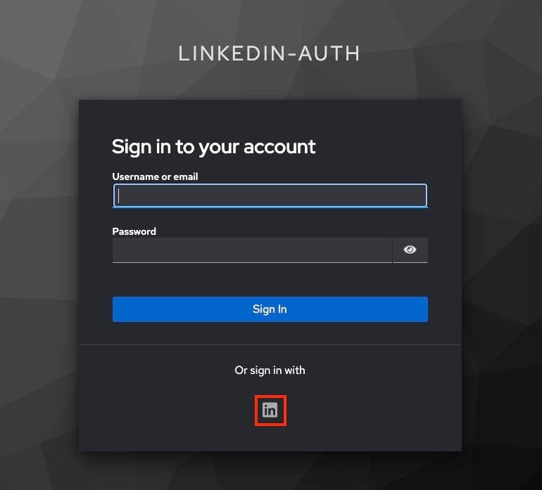 Setting up Sign in with LinkedIn using Keycloak